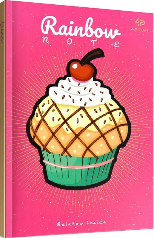 Блокнот TM Profiplan &amp;quot;Artbook Rainbow &amp;quot; Cake&amp;quot;, pink, A5