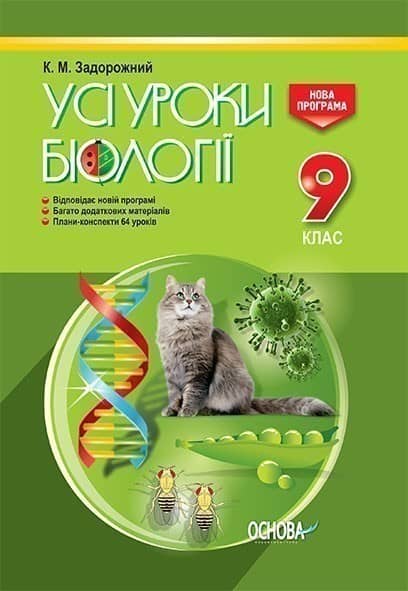 Усі уроки біології 9 клас