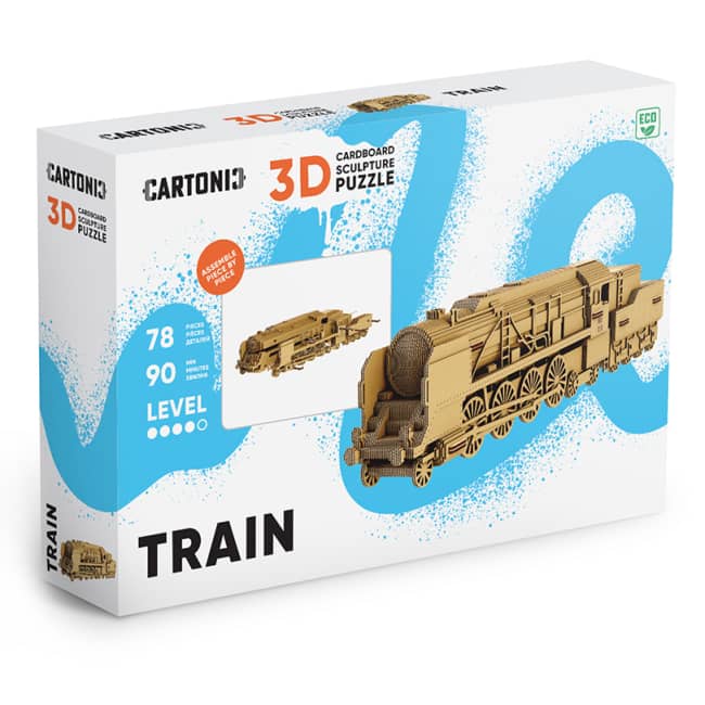Картонний конструктор "Cartonic 3D Puzzle TRAIN" з пошкодженням