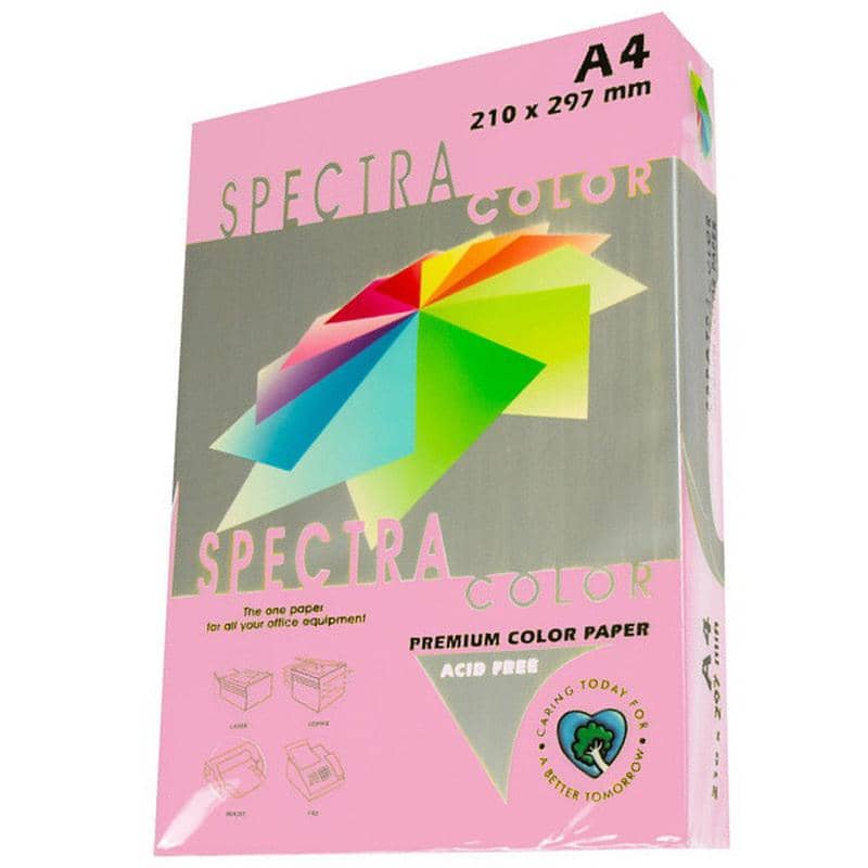 Папір кольор. А4/80 г/м (75 арк.) паст. М-Стандарт Pink 170 рожевий