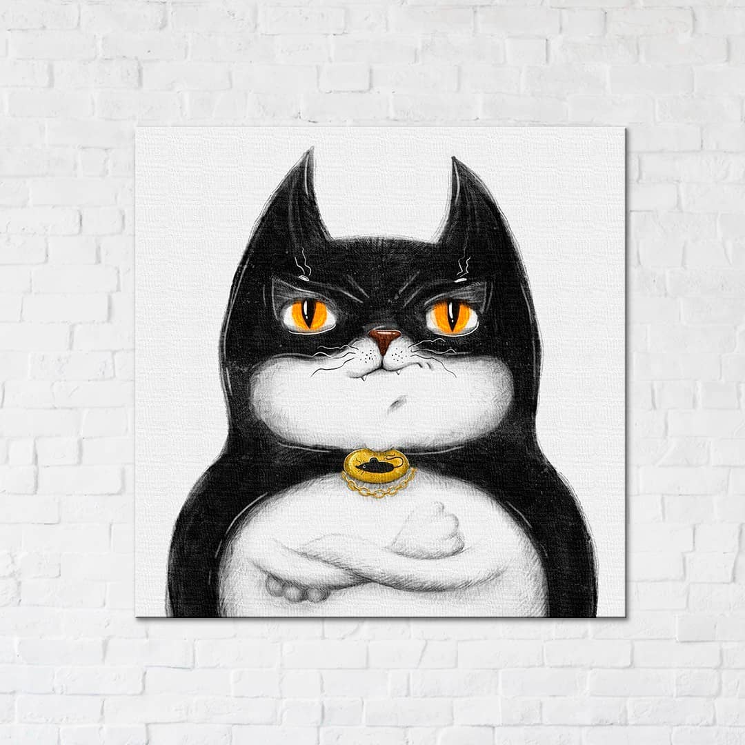 Постер &amp;quot;Котик Бетмен ©Маріанна Пащук&amp;quot;