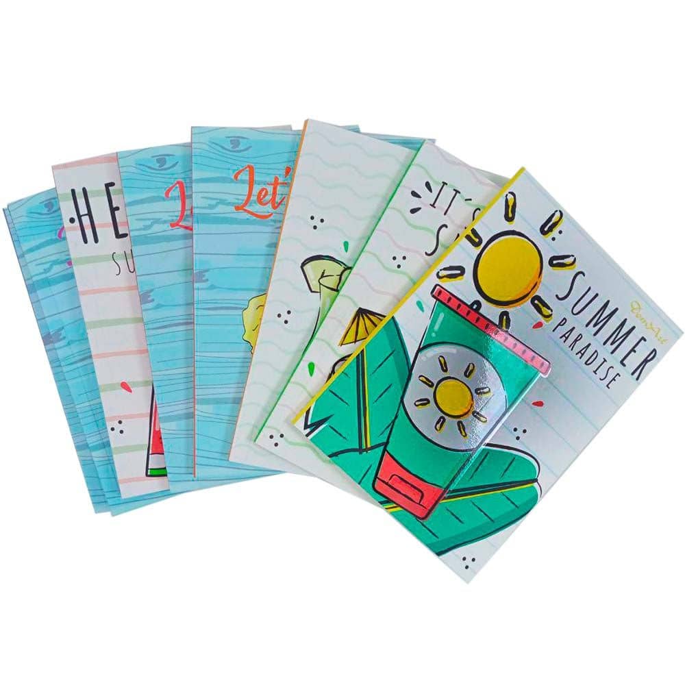 Блокнот А 6, 80 л. цв.точка Summer Note ассорт.