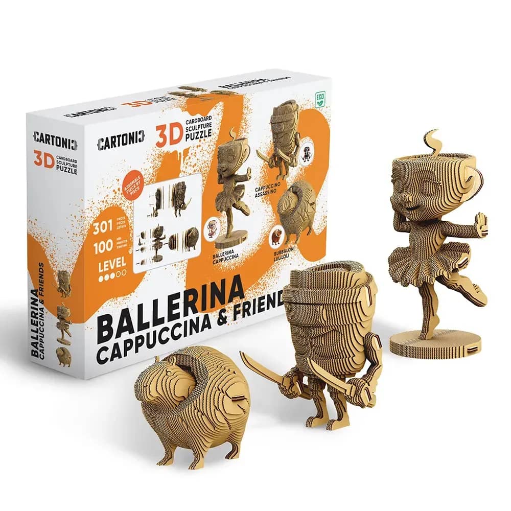 Картонний конструктор "Cartonic 3D Puzzle BALLERINA CAPPUCCINA AND FRIENDS"