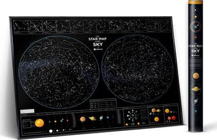 Карта зоряного неба &amp;quot;Star map of the sky&amp;quot; (тубус) (англ)