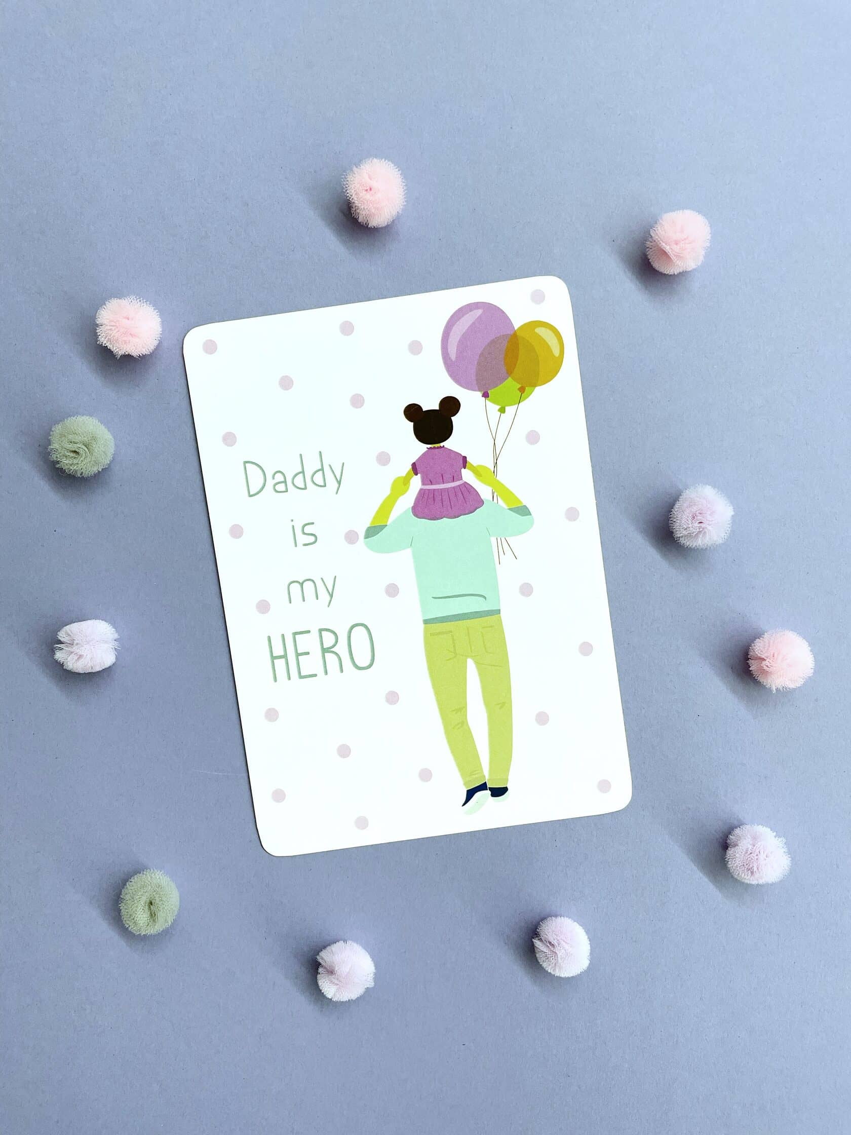 Листівка класична Daddy