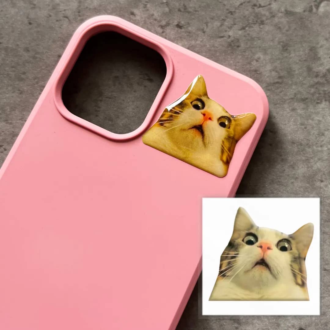 3D-стікер &amp;quot;Мем здивований котик&amp;quot;