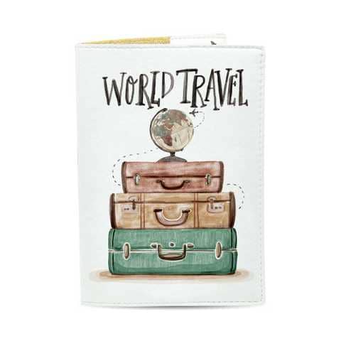 Обкладинка на паспорт ЕкоШкіра &amp;quot;World travel&amp;quot;