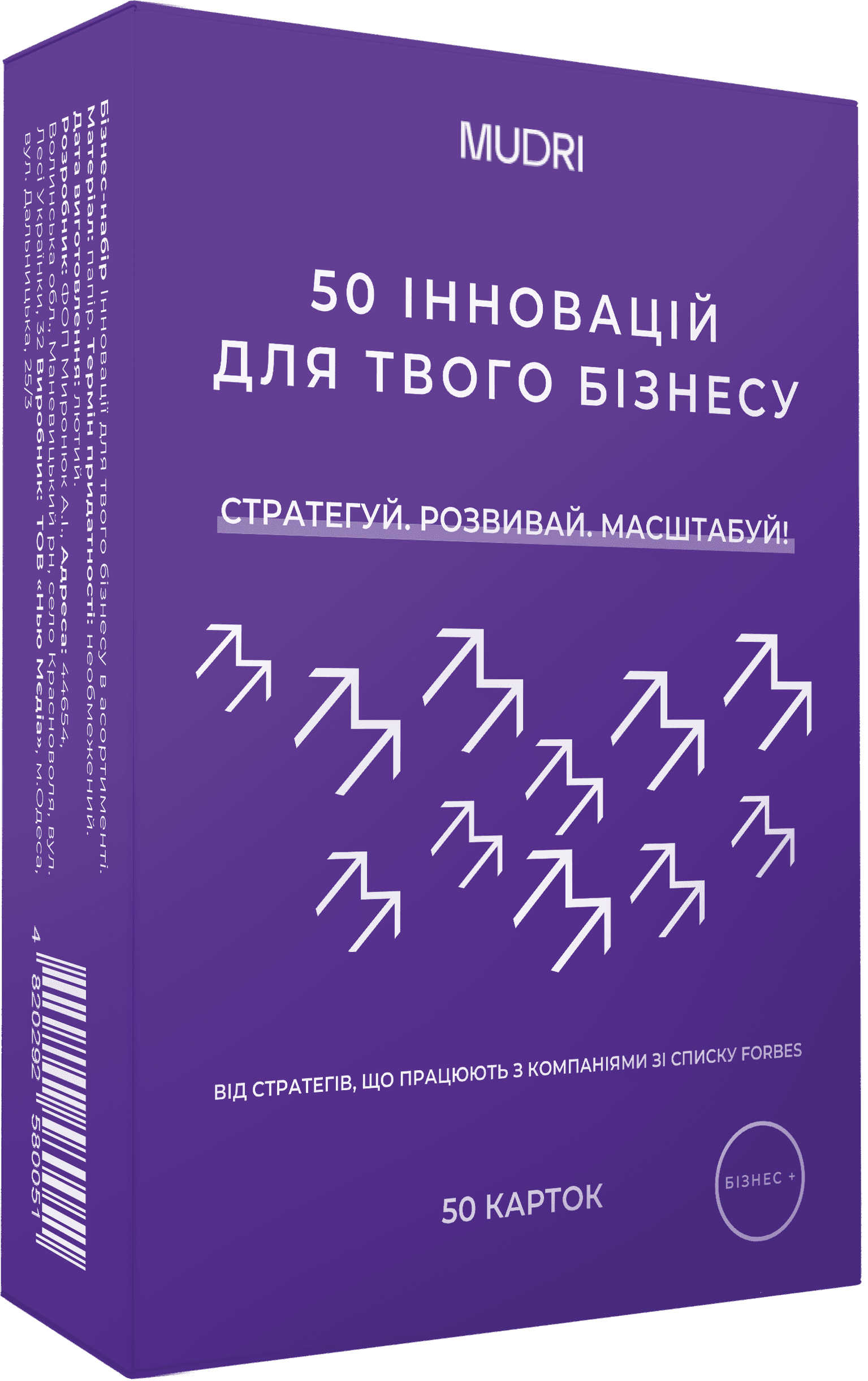 Набір карток «50 інновацій для твого бізнесу»