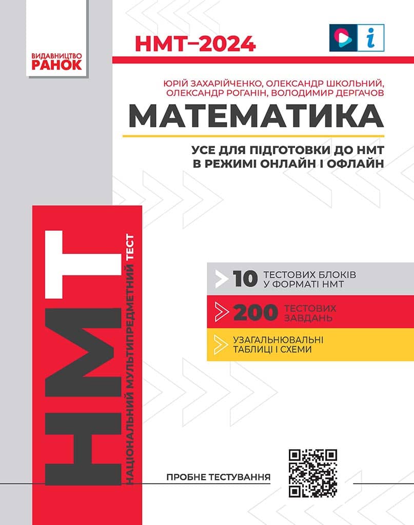 Математика. Усе для підготовки до НМТ в режимі онлайн і офлайн 2024