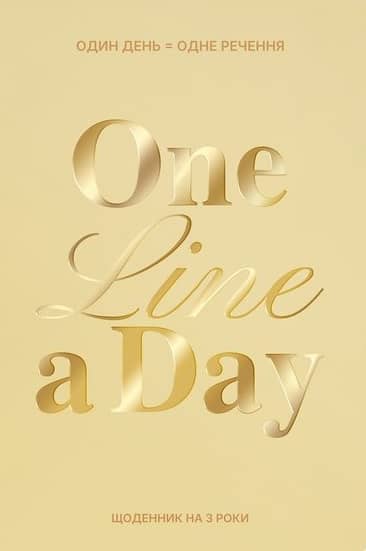 Щоденник на 3 роки "One line a day" світлий