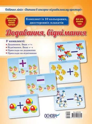 Комплект плакатів «Додавання, віднімання»