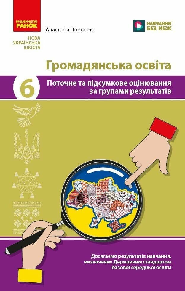 НУШ Громадянська освіта. 6 клас. Поточне та підсумкове оцінювання за групами результатів + діагностувальна робота