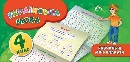 Навчальні міні-плакати. Українська мова. 4 клас