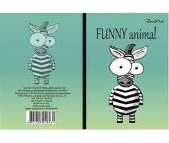 Блокнот В 6, 80 л. цв. кл.с рис. Funny green ассорт.