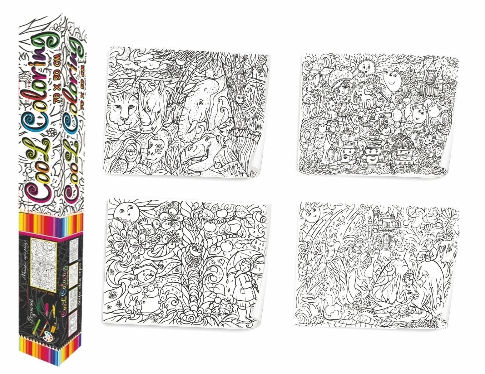 Розмальовка MAXI 1104 (укр) &amp;quot;Cool coloring для дітей віком 4+: Пори року&amp;quot;