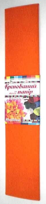 Папір кольоровий Крепований (морквяний) №18, 500мм/2000мм.