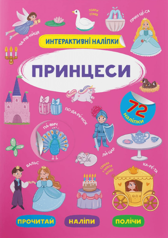 Інтерактивні наліпки. Принцеси