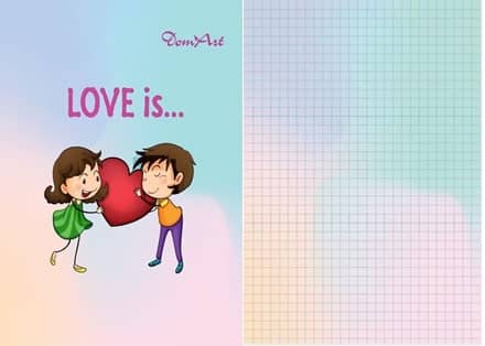 Блокнот В 6, 80 л. кл. на пружине цв. &amp;quot;Love is&amp;quot;