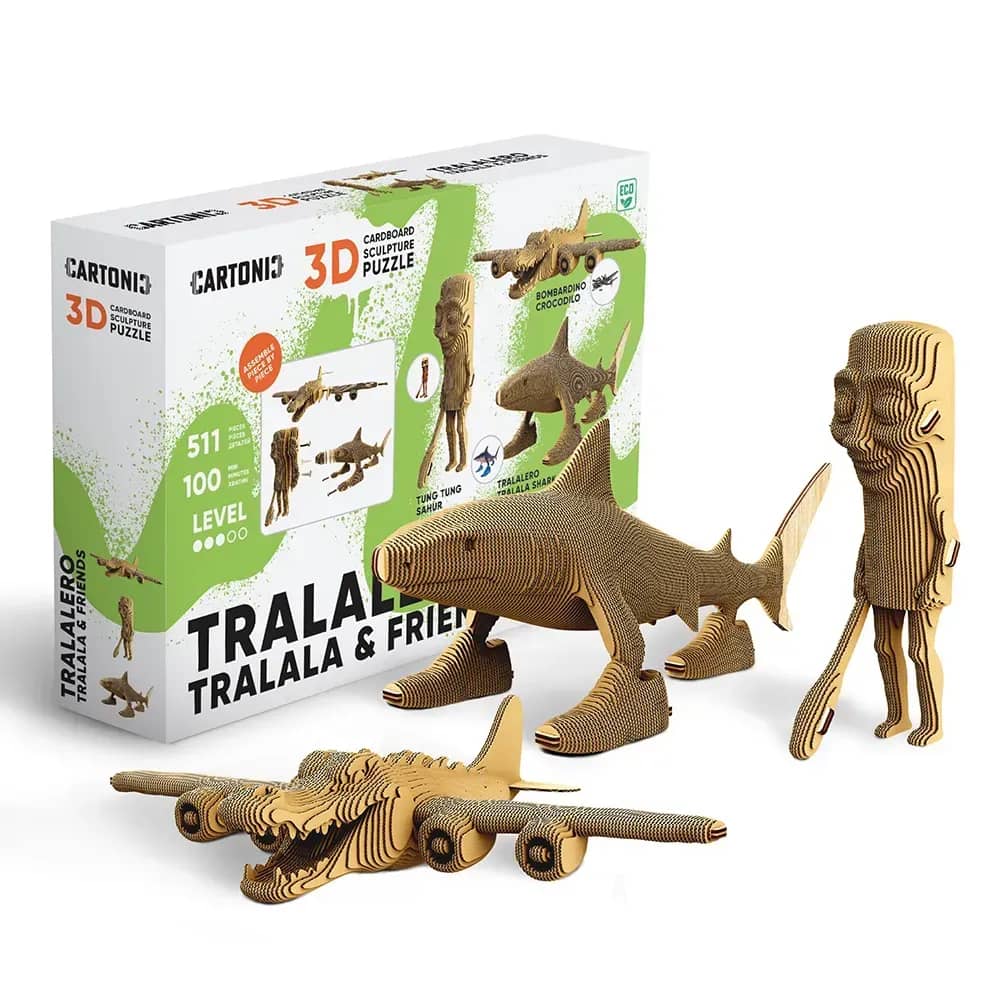 Картонний конструктор "Cartonic 3D Puzzle TRALALERO TRALALA &amp; FRIENDS"