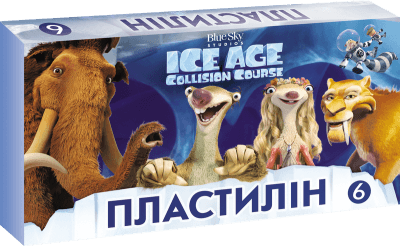 Пластилін Серія Ice Age 6 кольорів