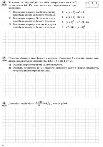 Алгебра. 9 клас. Контроль результатів навчання (до підруч. Прокопенко та ін.)