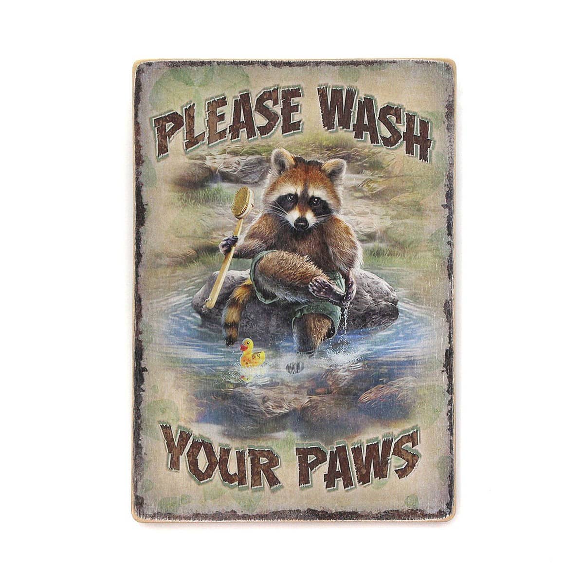 Постер 'Please wash your paws'