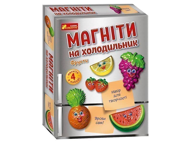 Магніти на холодильник. Фрукти