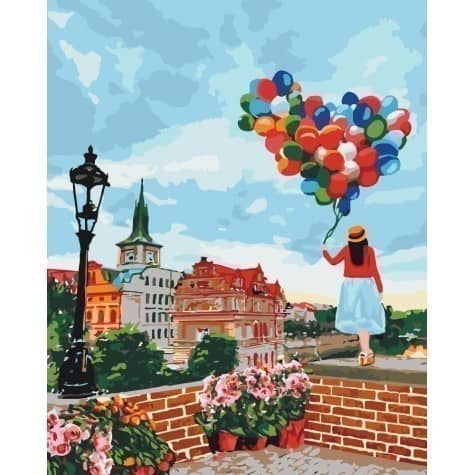 Картина за номерами - Гуляючи Прагою 40*50см