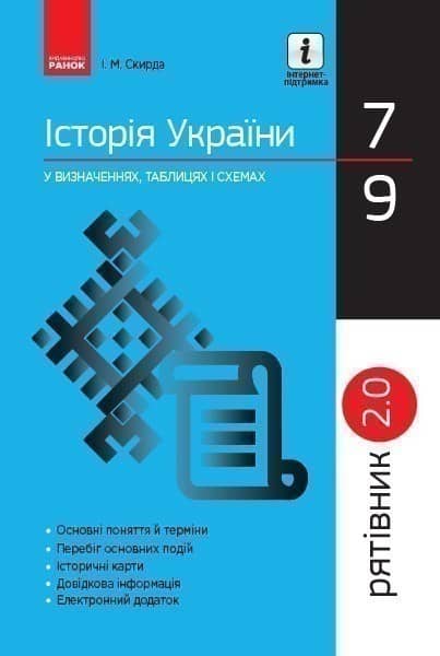 ІСТОРІЯ УКРАЇНИ. 7-9 класи. Рятівник. 2.0