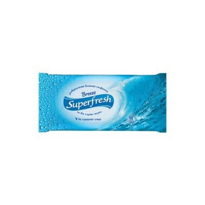 Волога серветка Superfresh Breeze 15 шт.