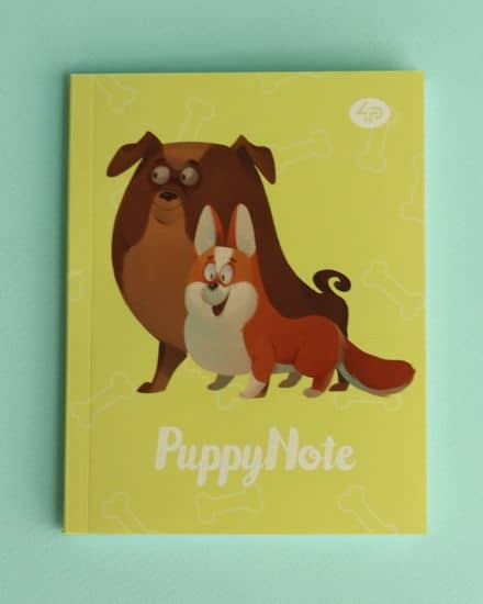 Блокнот TM Profiplan &amp;quot;Puppy Note&amp;quot;, yellow A5 mini