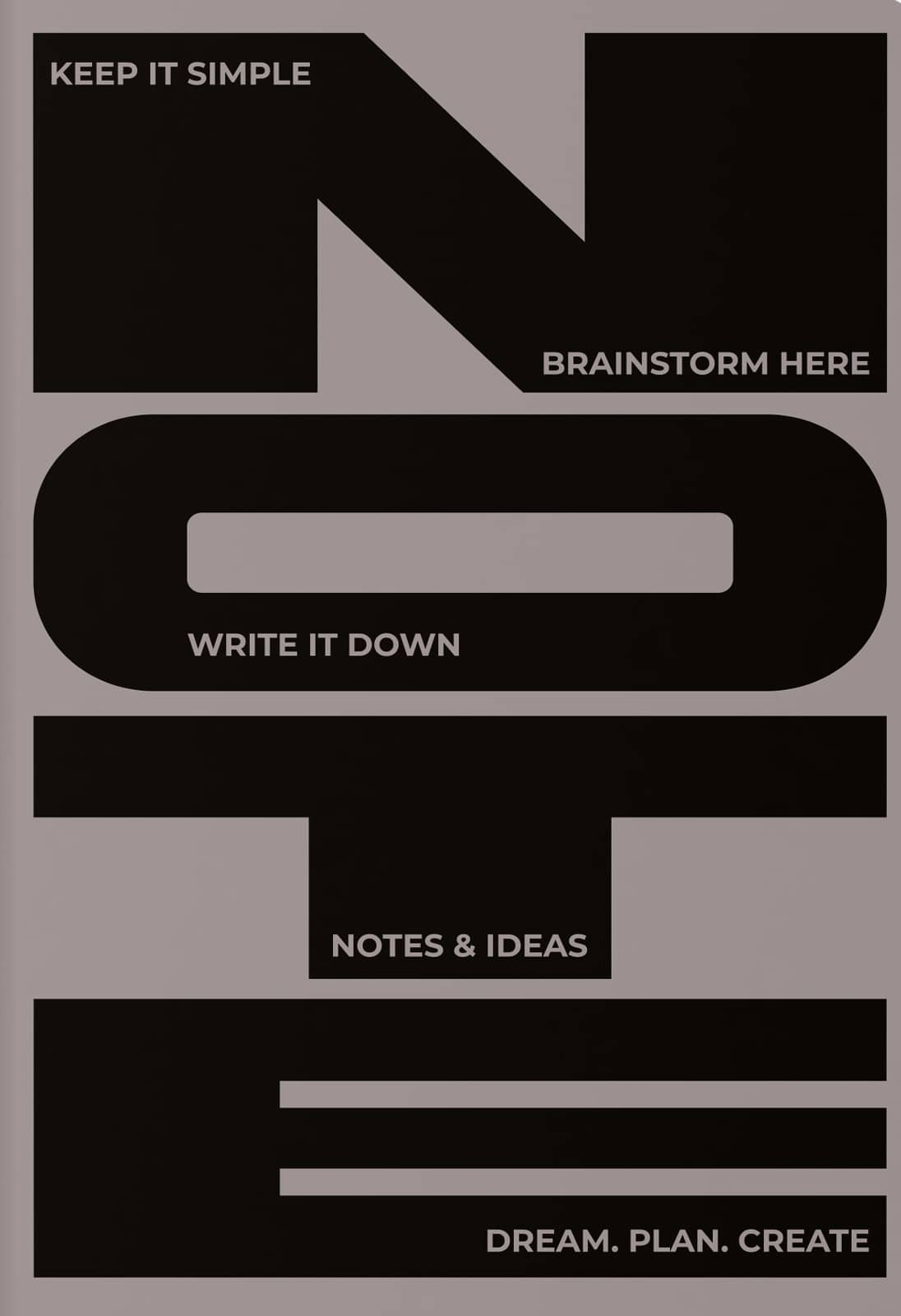 Блокнот "Notes &amp; Ideas" сірий