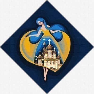 Набір для розпису по номерах. &amp;quot;Берегиня Миколаєва&amp;quot; 30х30см