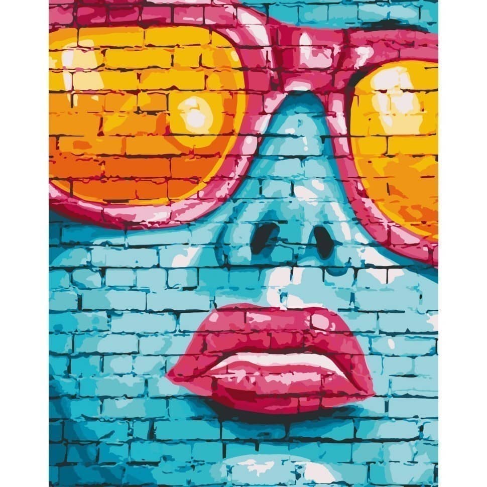 Набір для розпису &amp;quot;Street art girl&amp;quot; 40*50 см