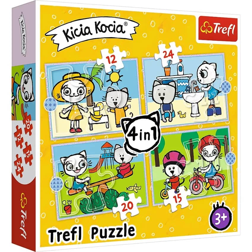 Пазли - (4в1) - &amp;quot;День кошення Кіті&amp;quot; / Trefl