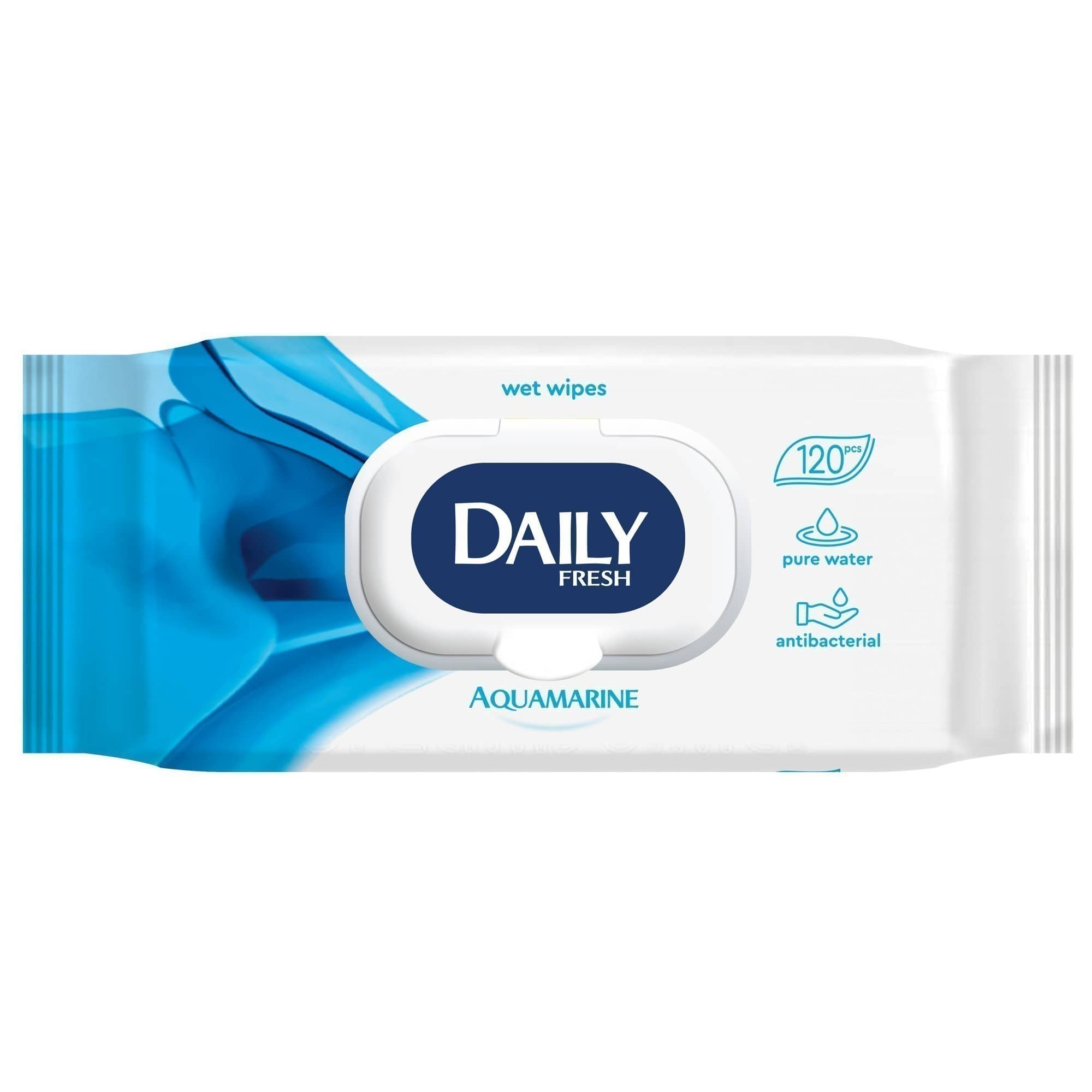 Daily Fresh Серветка волога універсальна 120 шт. з клапаном
