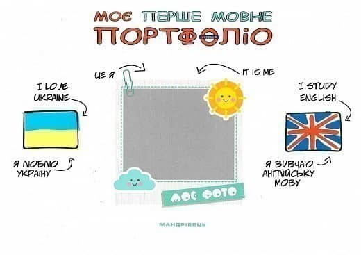Моє перше мовне портфоліо. Комплект (Альбом+метод. рекомендації+папка)