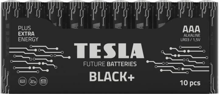 Батарейки Tesla AAA BLACK+ 10 MULTIPACK (LR03 / SHRINK) 10 шт