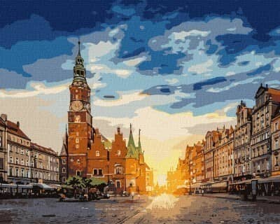 Набір для розпису по номерах. &amp;quot;Чарівний Вроцлав&amp;quot; 40х50см