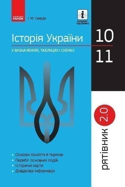 Історія України. 10-11 класи. Рятівник 2.0