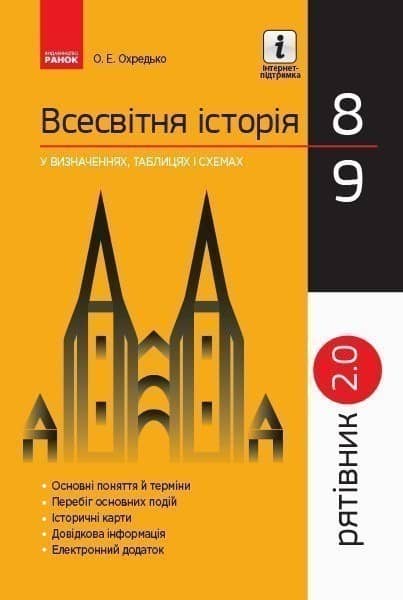 ВСЕСВІТНЯ ІСТОРІЯ. 8-9 класи. Рятівник. 2.0