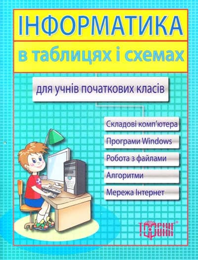 Таблиці та схеми д/почат. шк. Інформатика для учнів поч. кл. (у)