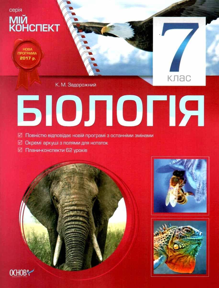 Мій конспект Біологія 7 клас