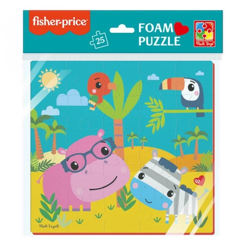 М&#39;які пазли &amp;quot;Бегемот та зебра &amp;quot;, фото - 1