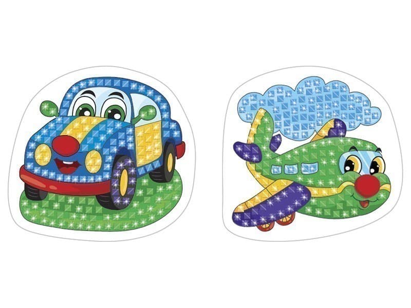 Стікерна мозаїка.Машина та Літак, фото - 2