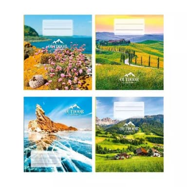 Зошит Полiграфiст 60Л 637 лiн 60ар &amp;quot;Панорама&amp;quot; карт/обкл офс з полями