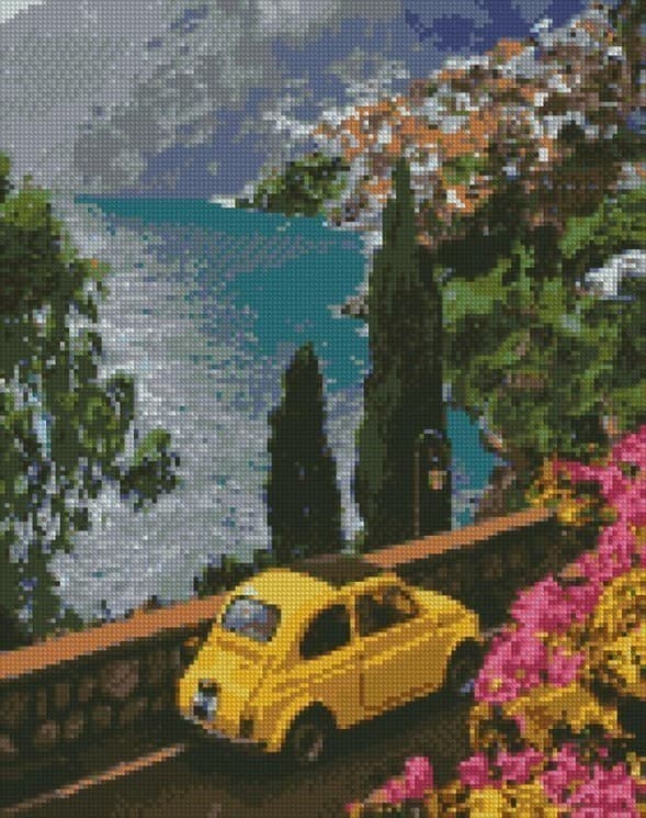 Набір з алмазною мозаїкою &amp;quot;Поїздка до моря&amp;quot; 40х50см, фото - 1
