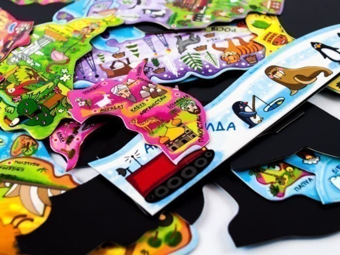 Магнітна карта-пазл Мандруємо Світом, фото - 3