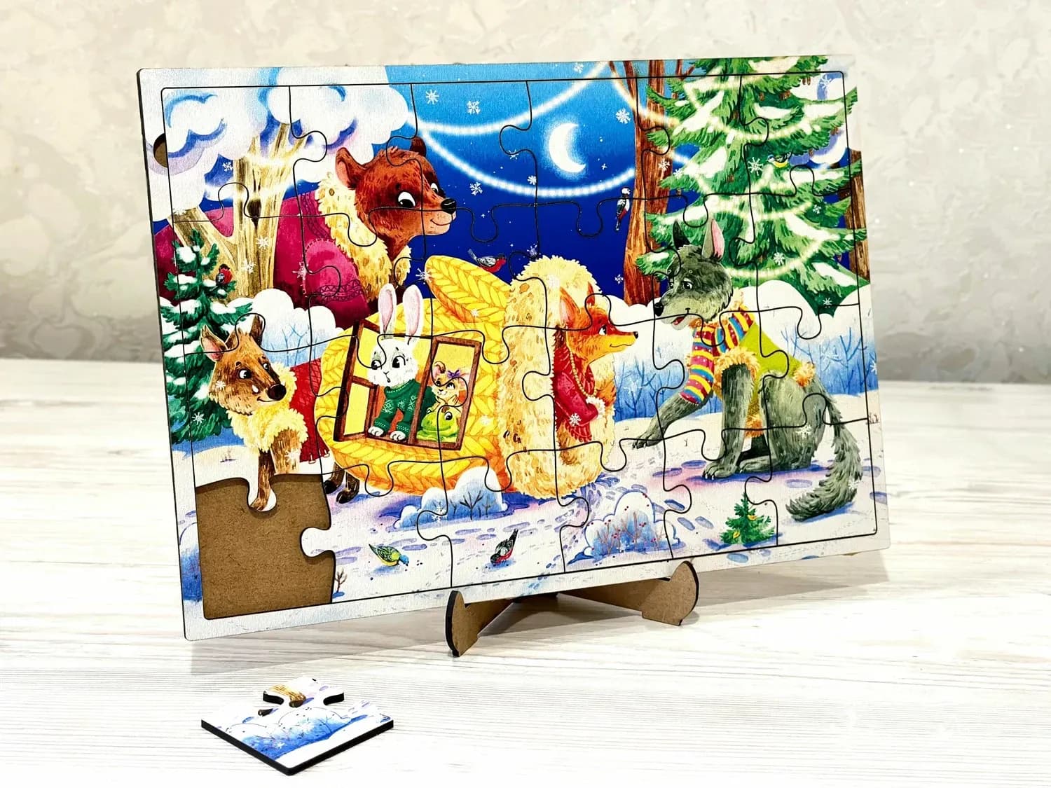 Пазл дерев&#39;яний &amp;quot;Рукавичка&amp;quot;, фото - 2