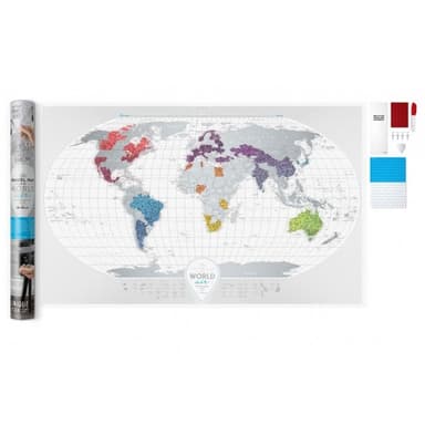 Скретч карта світу &amp;quot;Travel Map Air World&amp;quot; (тубус) (англ)